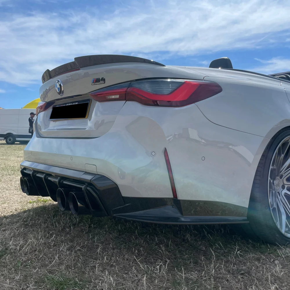 For Bmw 4 Series G23 M4 G83 M440i Convertible 2021-2025 M4 Style Rear Spoiler Wing Lip Gloss Black