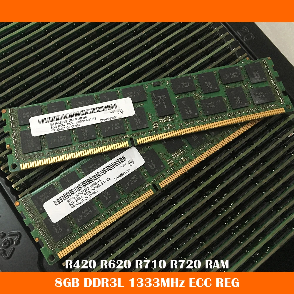 

1PCS High Quality 8GB DDR3L 1333MHz ECC REG RAM For R420 R620 R710 R720 Server Memory