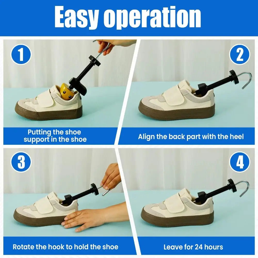 

Регулируемый розовый расширитель для обуви и сапог, формодержатель для увеличения ширины и длины, практичный килевидный расширитель для кроссовок и ботинок