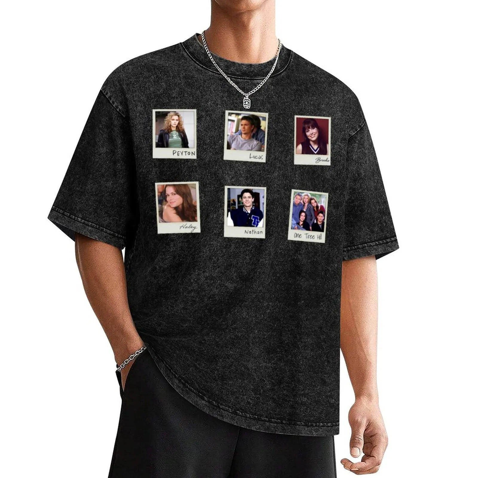 

One Tree Hill Polaroids Pack of 6 T-Shirt oversized t shirt korean fashion for a boy mens designer clothes