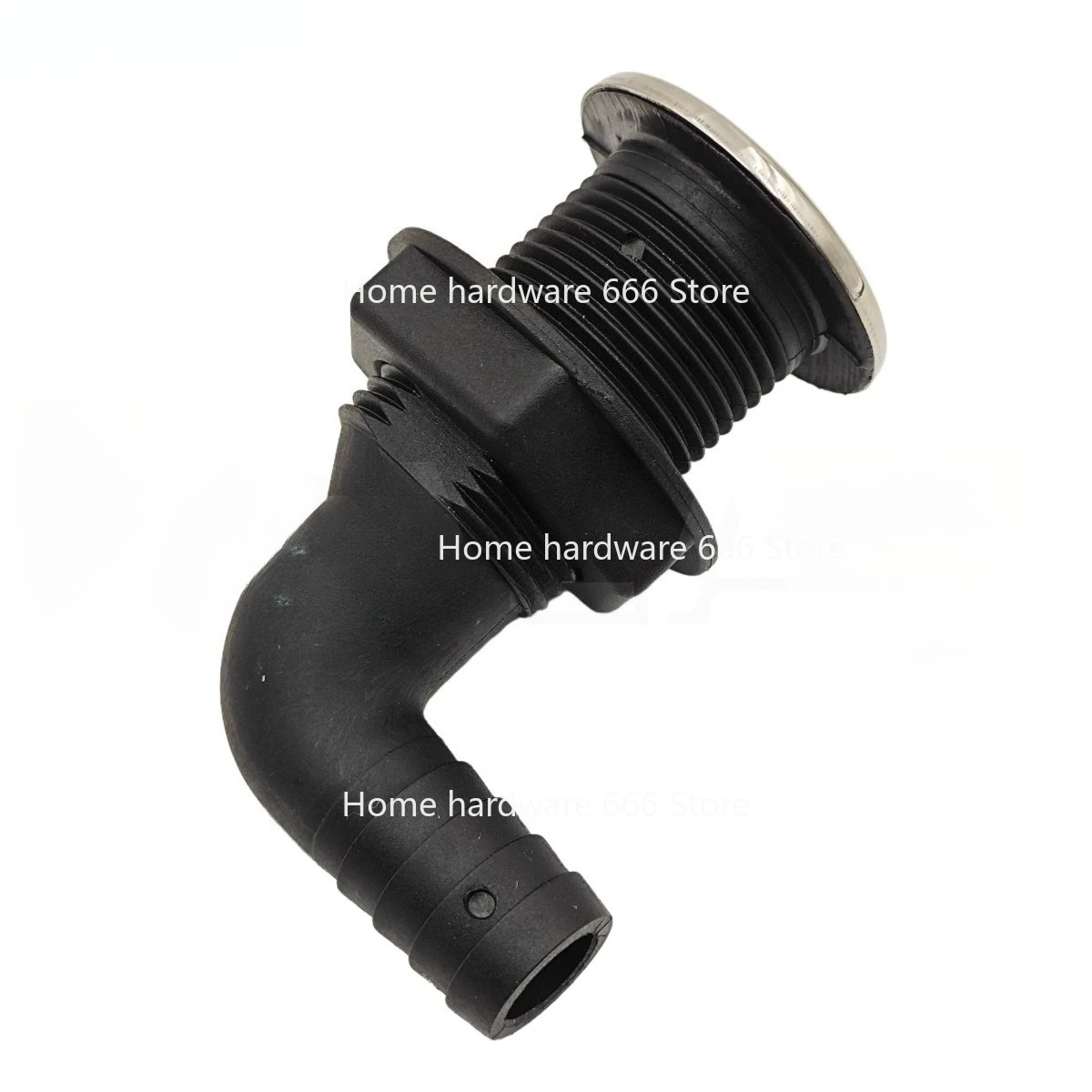 

Marine Black Nylon Curved Water Outlet Plastic Bilge Sewage Outlet 90 Degree Marine Yacht Valve Accessories