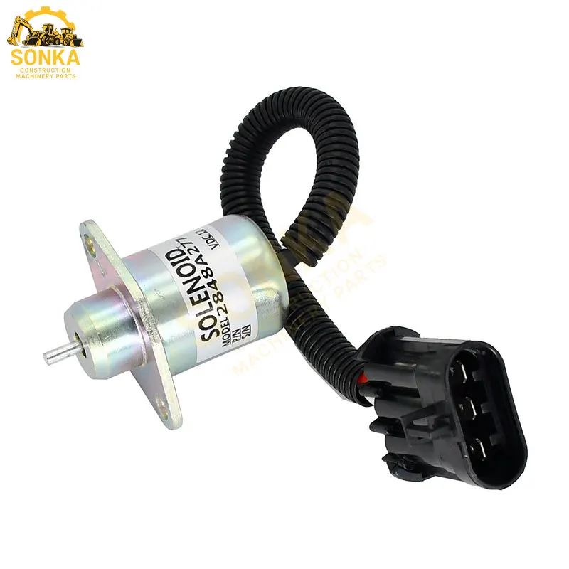 

2848A281 12V Fuel Pump Solenoid Compatible With Perkins Engine 704-26 700 Series