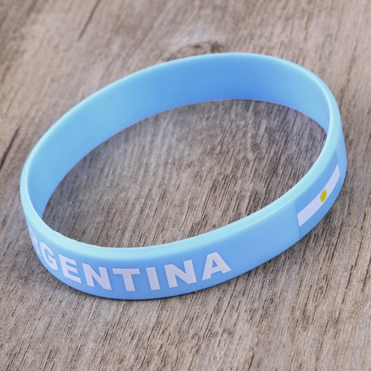 

5pcs Country Flag Silicone Wristbands Durable Comfortable Sports Game Football Match Cheer Wristband For Competitive Race