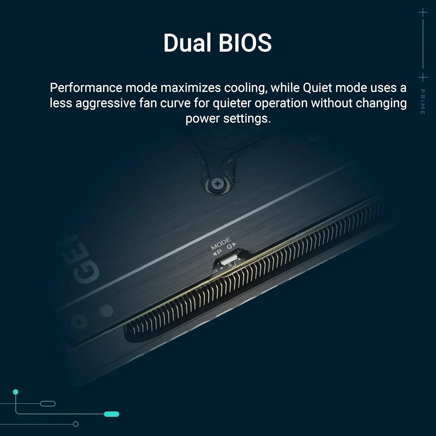 ASUS The SFF-Ready Prime GeForce Edition 16GB GDDR7 Graphics Card ( 16GB GDDR7, 2.5-Slot, Axial-tech Fans, Dual BIOS) view 5