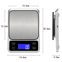 Kitchen Scale 10/5KG Weighing Food Balance USB Charge Digital Scale 1/0.1g Stainless Steel Baking Measure Tools g/oz/lb/tl/kg/ml