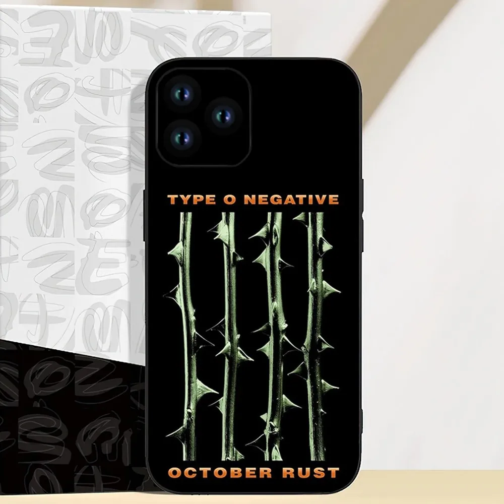 Rock Band T-Type O Negative Music Phone Case For iPhone 11 12 13 14 15 Mini Pro XS Max X S Plus XR Shell