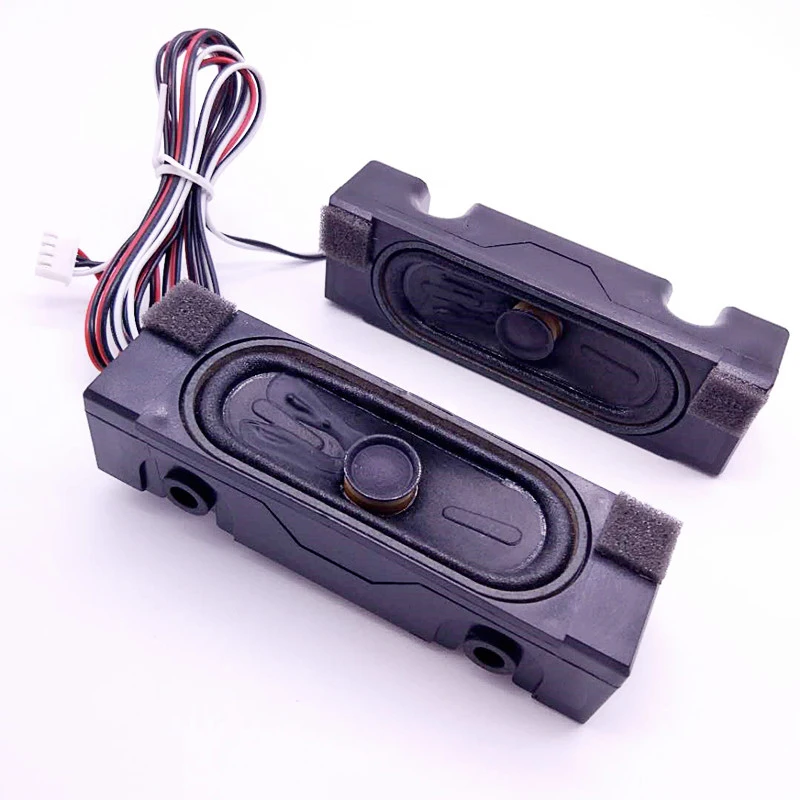 8ohm 10w rectangular horn passive speaker 109*34*30mm 4P 2.54 cable connector for Advertising machine All-in-one LCD TV 1pair