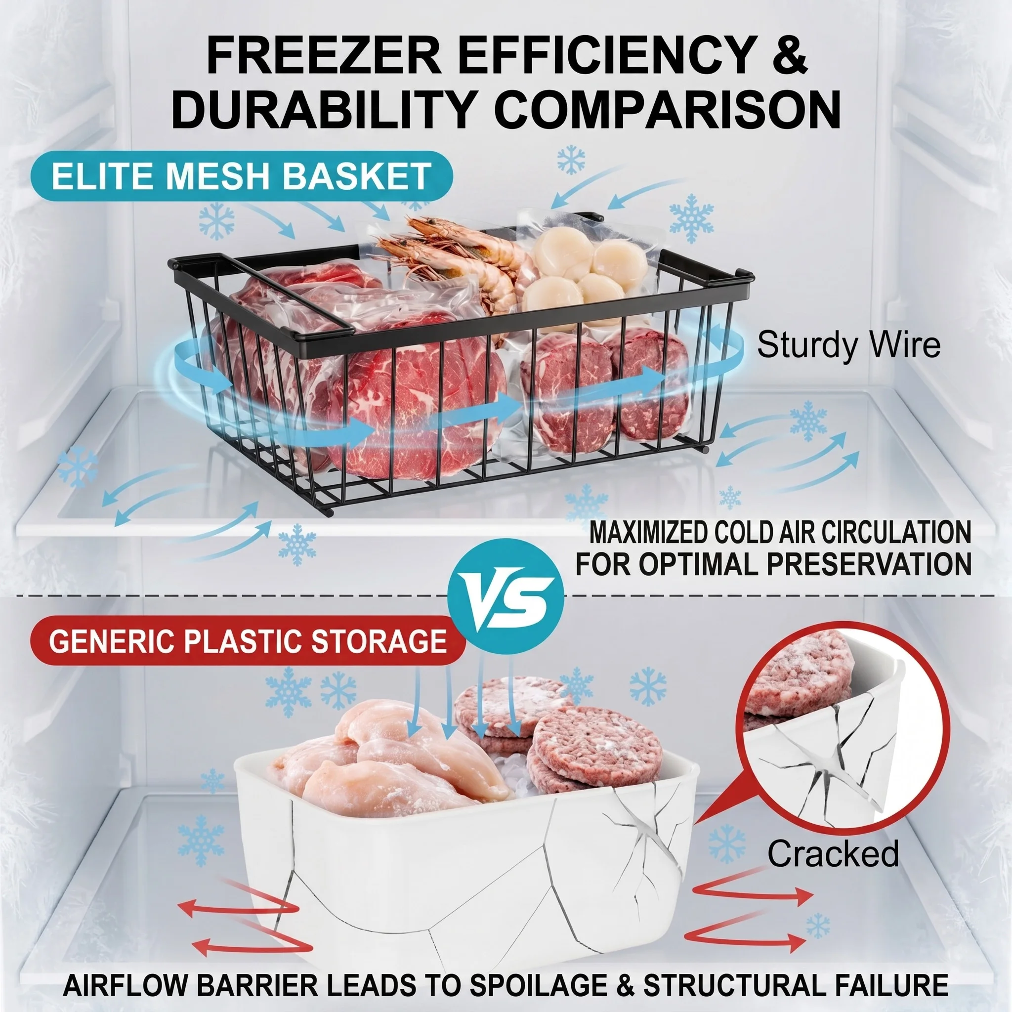 4-delige stapelbare diepvrieso - Food Storage Pantry recensie en prijs