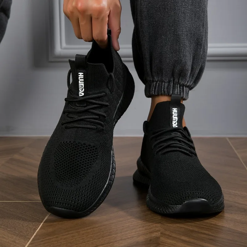 

ELUVA Men Running Shoes Lightweight Breathable Mesh Sneakers for Men Comfortable Non Slip Sport Walking Shoes Outdoor Training