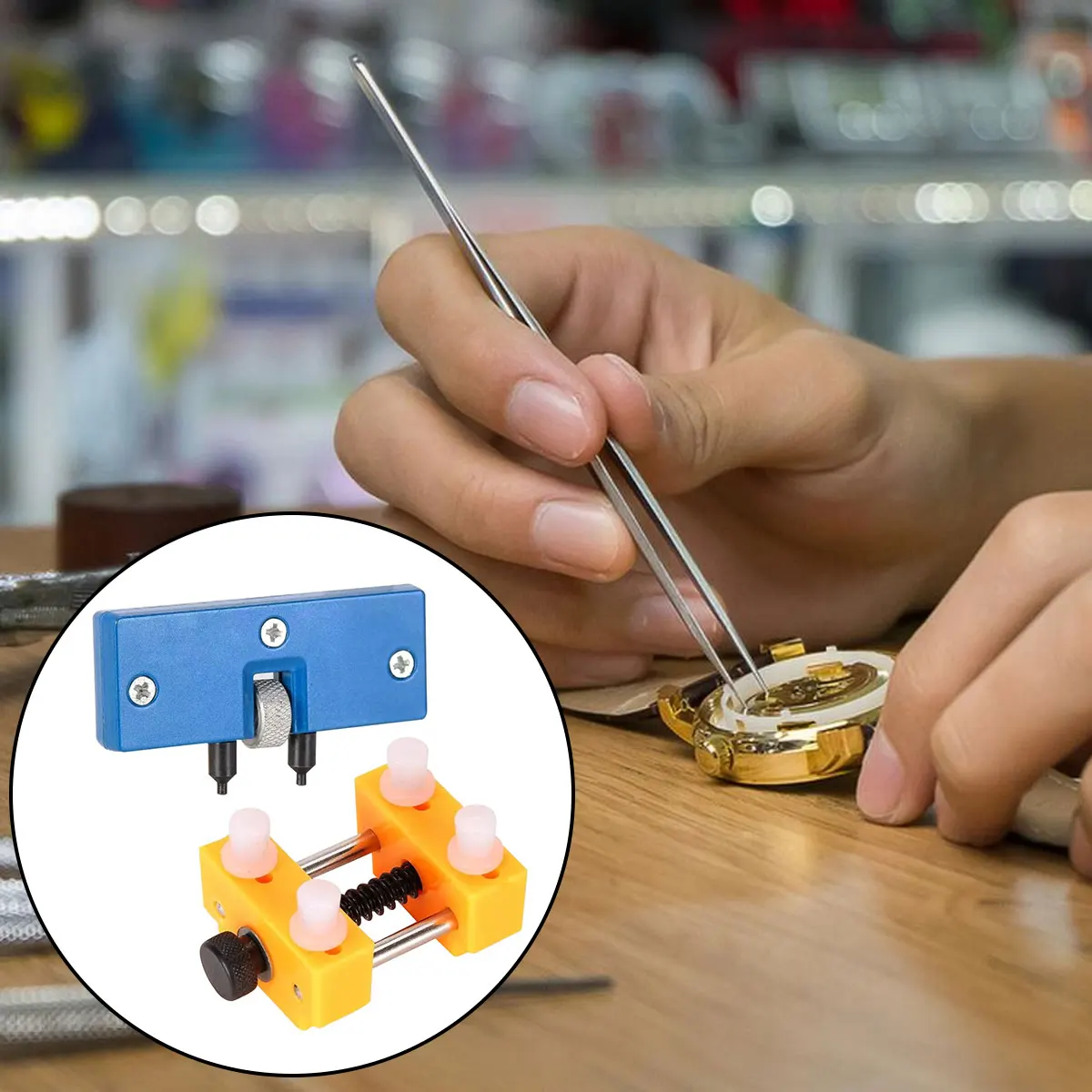 

Practical Watch Back Opener To Dismantle Watch Bezel Adjustable Repair Kits Tool Set Remover Watch Case Remover Tools