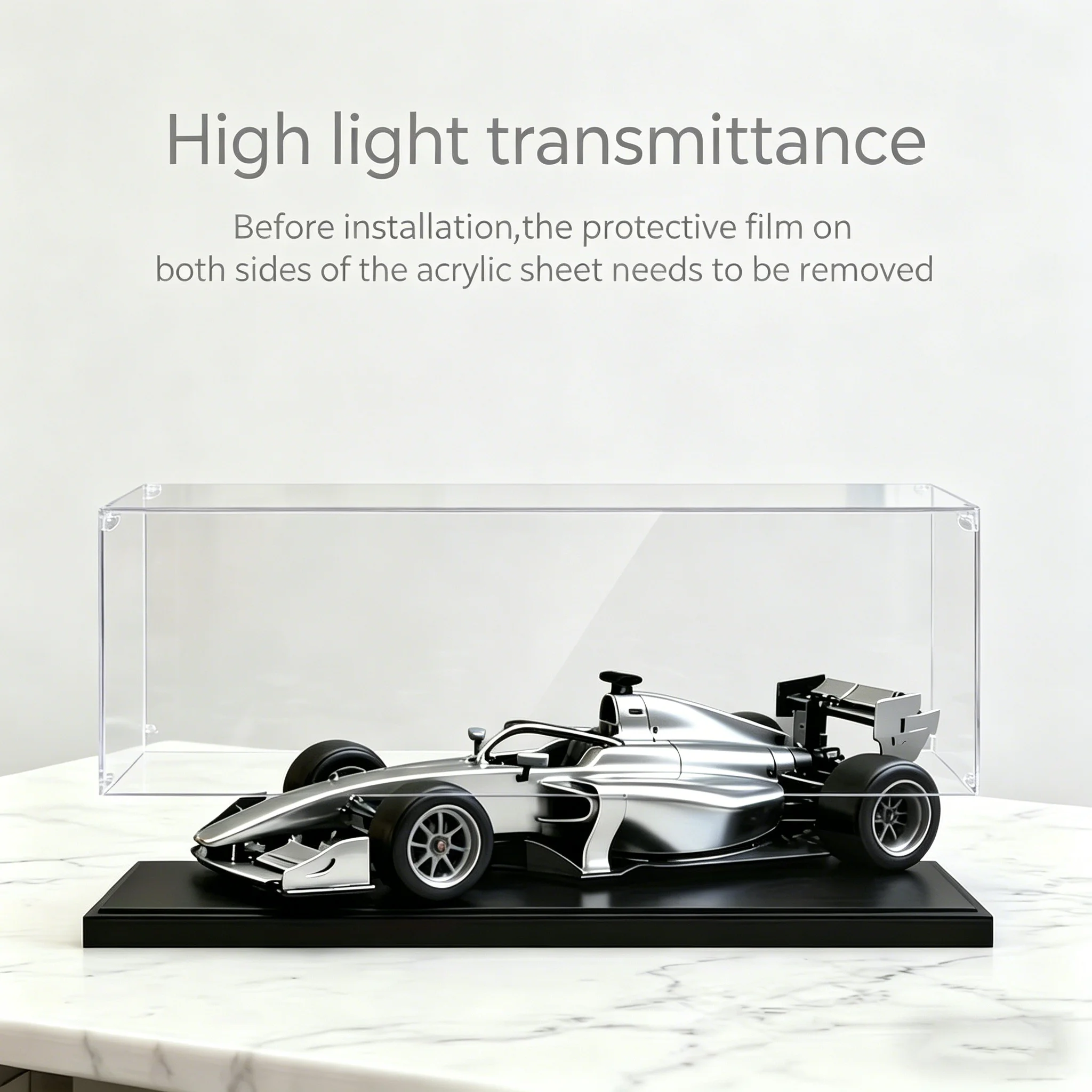 Suitable for LEGO Sports Car Model Display Cases; 63*30*20cm Acrylic Model and Action Figure Display Case view 5