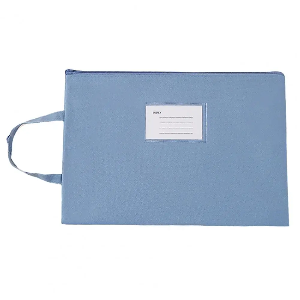Porte-fichiers compact, étanche, portable, avec lanière, fermeture à glissière, fournitures de bureau