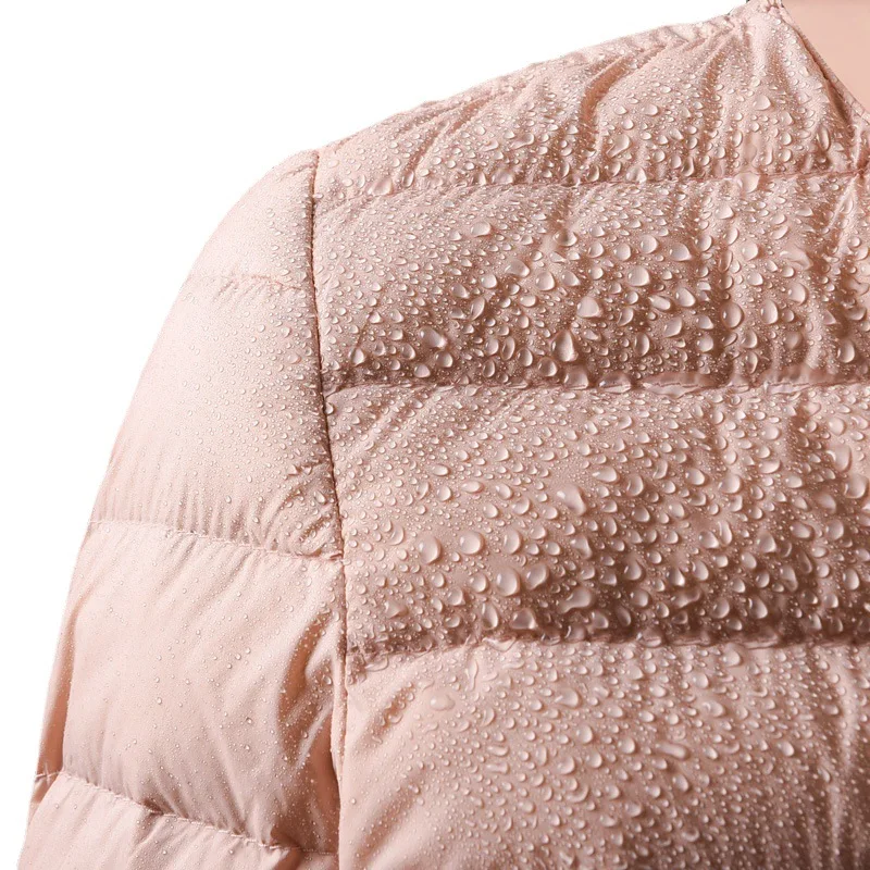 معطف نسائي 90% من قماش البط الأبيض غير اللامع خفيف الوزن معطف شتوي دافئ سترات نسائية بالإضافة إلى معاطف #6