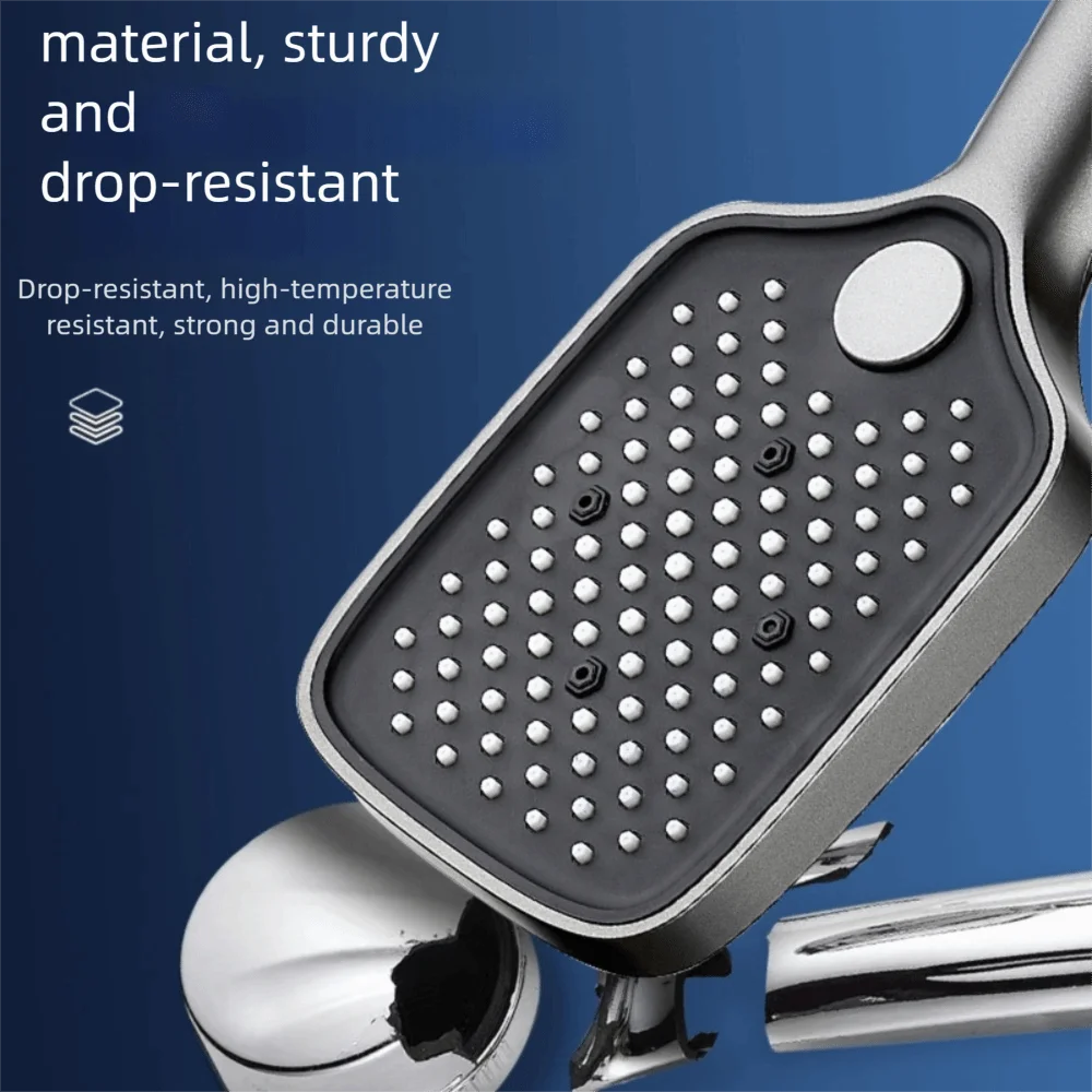 

Прямоугольная душевая насадка под давлением с большой панелью, 3-режимная прочная душевая насадка высокого давления, комплект ручной насадки для душа в ванной комнате