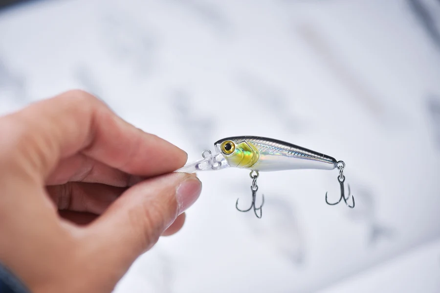 1Pcs Schwimmende Angeln Lockt Minnow Harten Köder 40mm 3g Hochfrequenz Schaukel Wobbler Crankbait Karpfen Barsch stecker Angelgerät – Detail 35