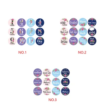 아기 월별 마일스톤 스티커, 신생아 여아 꽃 스티커, 첫해 사진 소품, 12 개 Best5 아기 월별 마일스톤 스티커, 신생아 여아 꽃 스티커, 첫해 사진 소품, 12 개 Best5