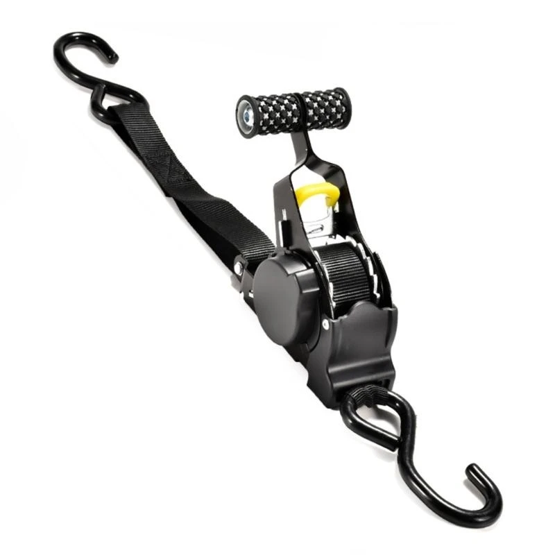 

A2BF Heavy Duty Motorcycle Tie Down Strap with Ergonomic Handle Automatic Lashing