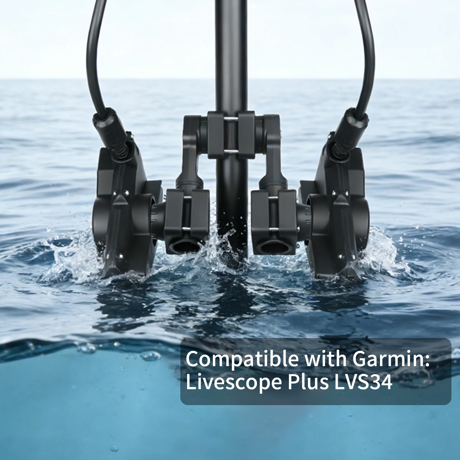 VINmounts Perspective Bracket Compatible with LVS34, Multi-Mode Transducer Mount for Live Sonar Systems