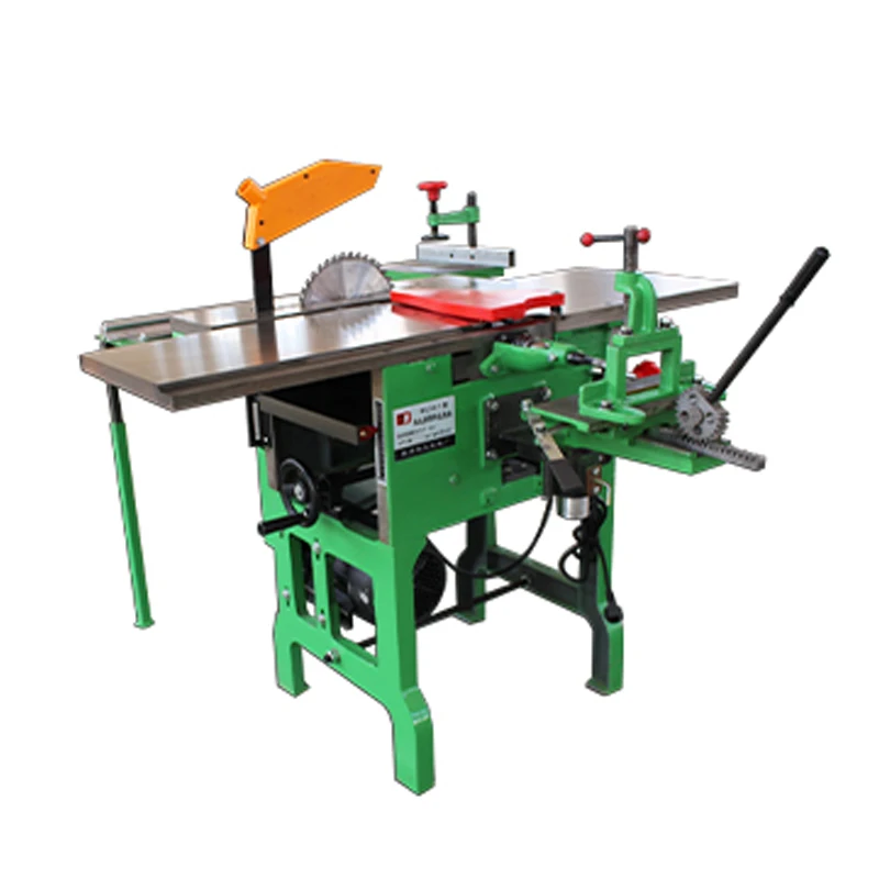 New push table type multi-functional woodworking multi-purpose machine tool electric planer flat planer square hole drilling tab
