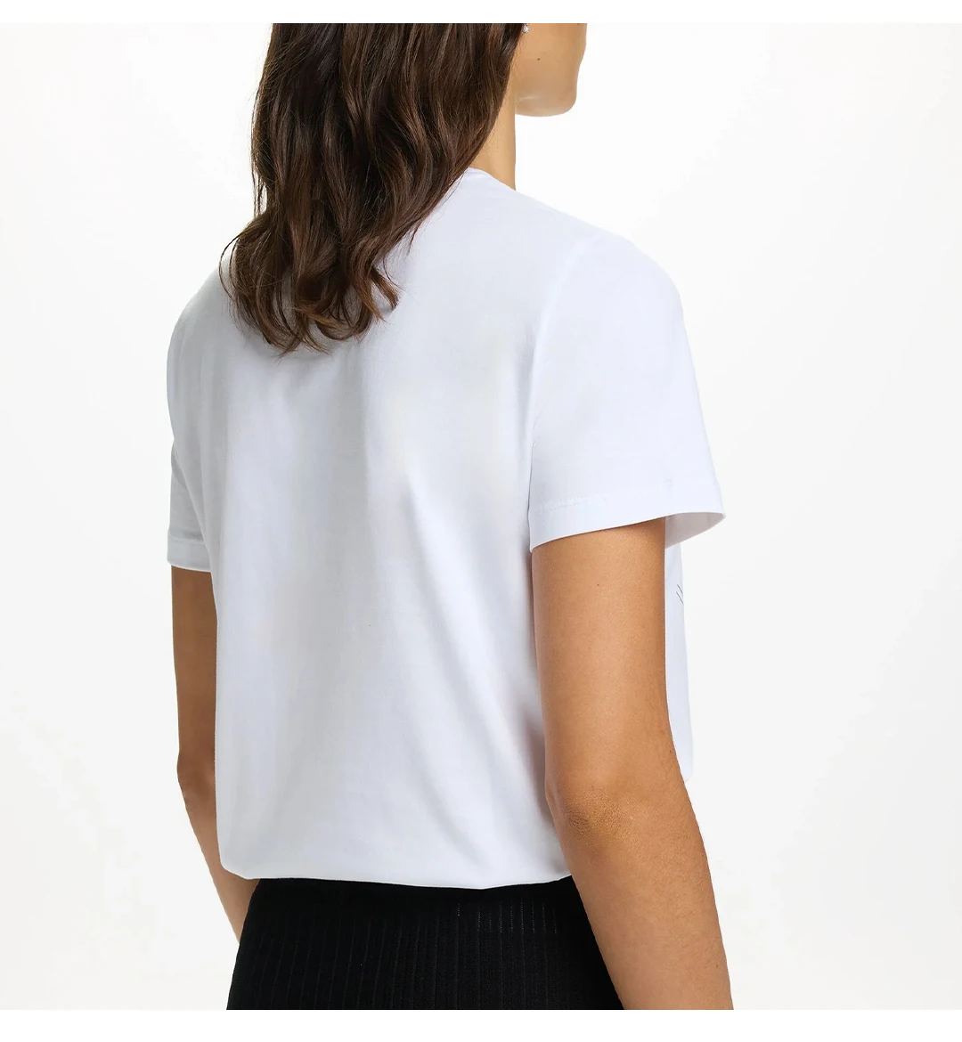 CH Besticktes Blumen-Kurzarm-T-Shirt für Damen Rundhals Regular Fit Premium-Baumwolle Lässige Alltags-Vielseitige Oberteile – Detail 5