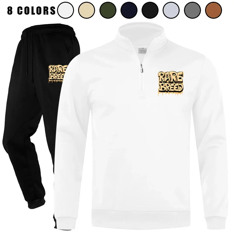 

Men's 2 Piece Quarter Zip Jogging Polo Athletic Running Casual Tracksuit Sport Sweatsuit Sets