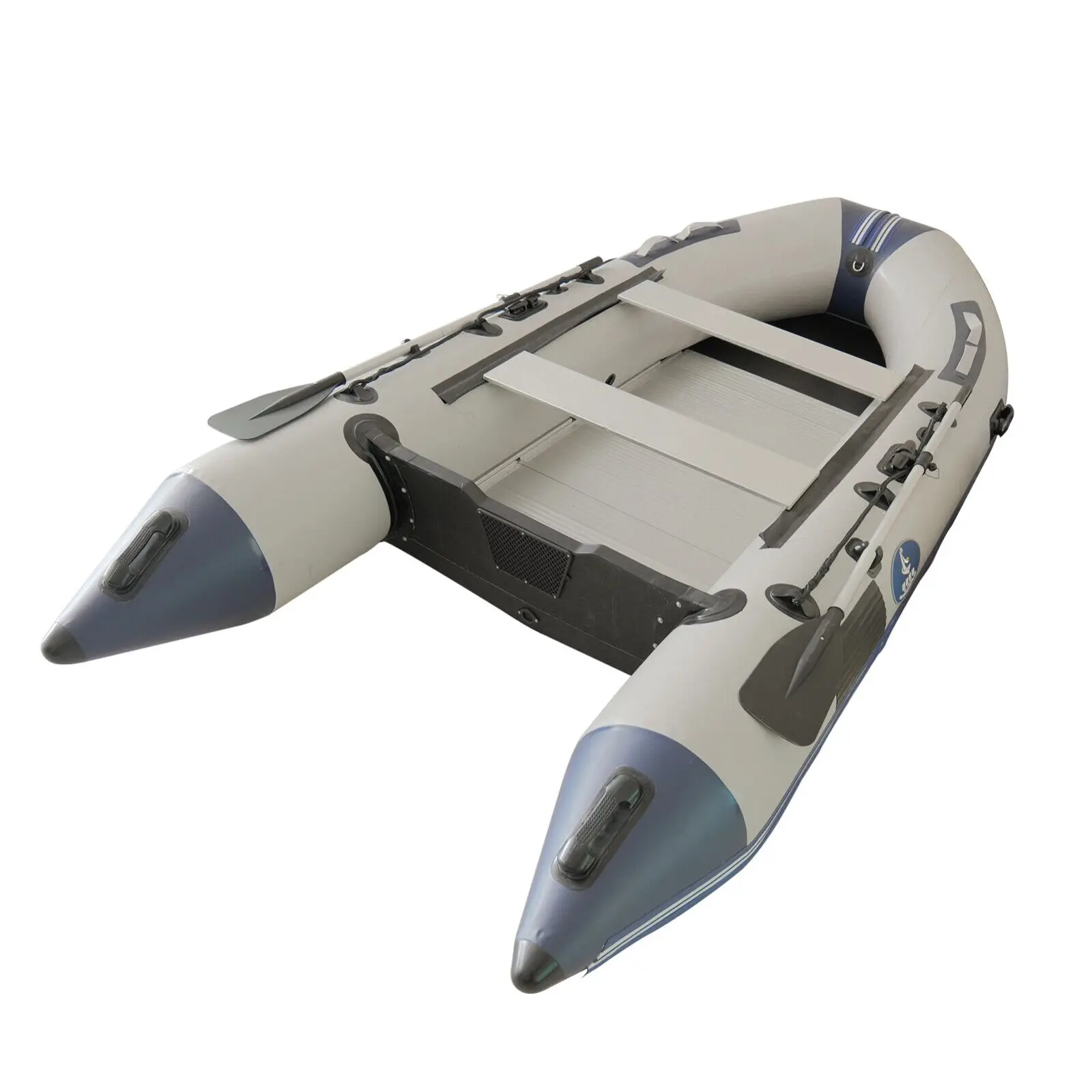 Marine 3.3-meter Aluminum Alloy Bottom Inflatable Assault Boat Rubber Boat Thickened PVC Material Portable