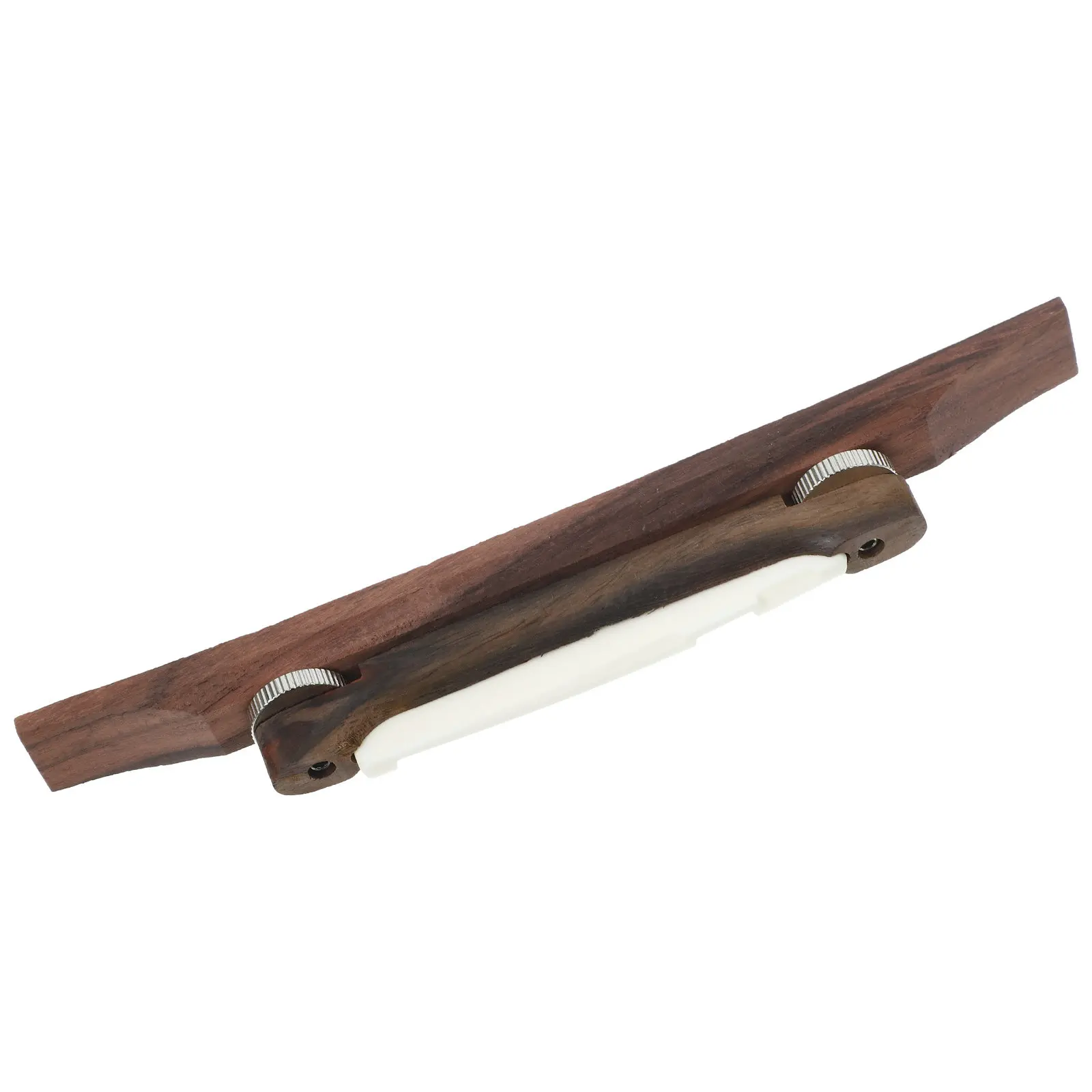 

Gabon Ebony Angled Jazz Guitar Mandolin Bridge Polished Flat Bottom Bone Saddle Adjustable Guitar Parts Rosewood