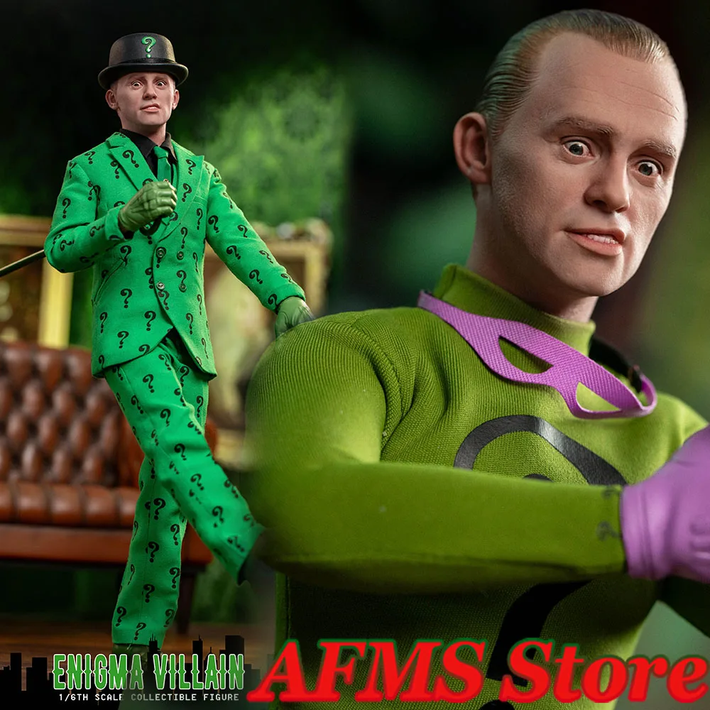 

Mars Toys MAT017 1/6 Scale Collectible Figure Riddler Enigma Villain Two Person 12Inch Men Soldier Full Set Action Figure Body