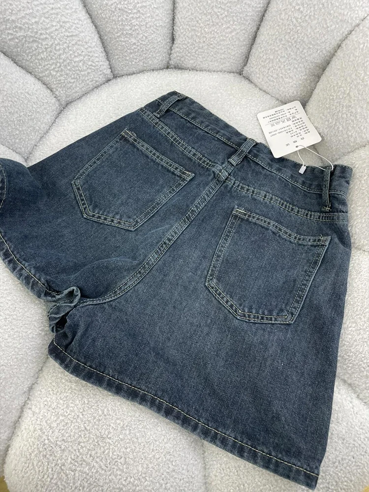 Retro Amerikaanse Denim A-lijn Rok Dames Hoge Taille Slim Fit Bodycon Rok F-lengte Rokken Woon-werkverkeer Koreaanse Sle Butt...