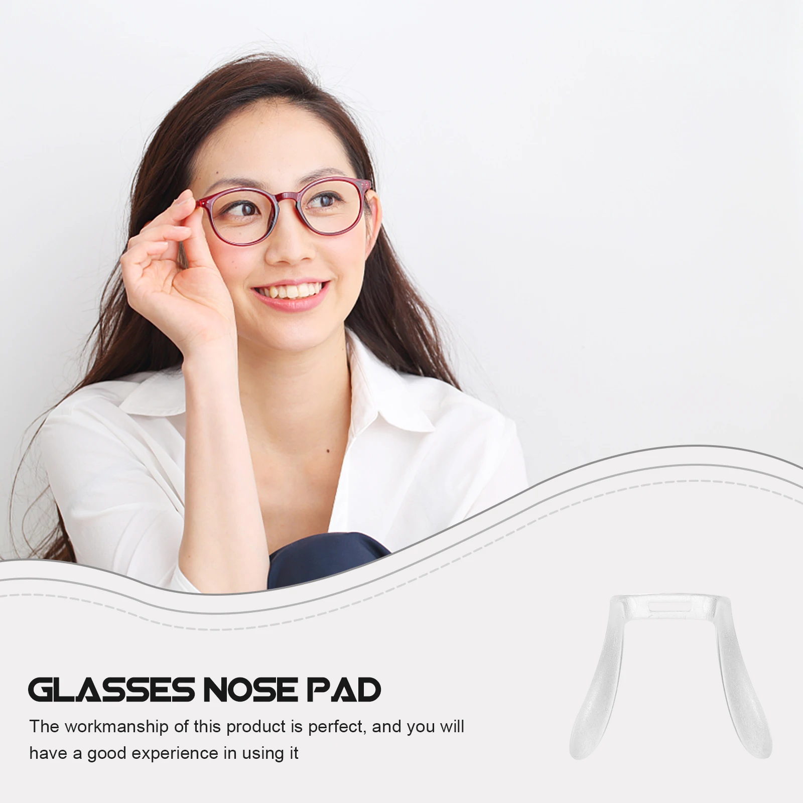 

3pcs Glasses Nose Pads Clear Eyeglass Cushion Non Slip Sunglasses Pad Plastic Nose Piece Fit Better Adjust Height