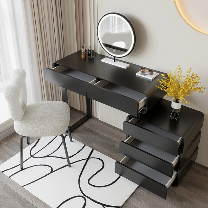 

m For Trendy Makeup Vanity Table With Mirror Aesthetic Style Dressing Table Simple Luxury Bedroom Furniture m