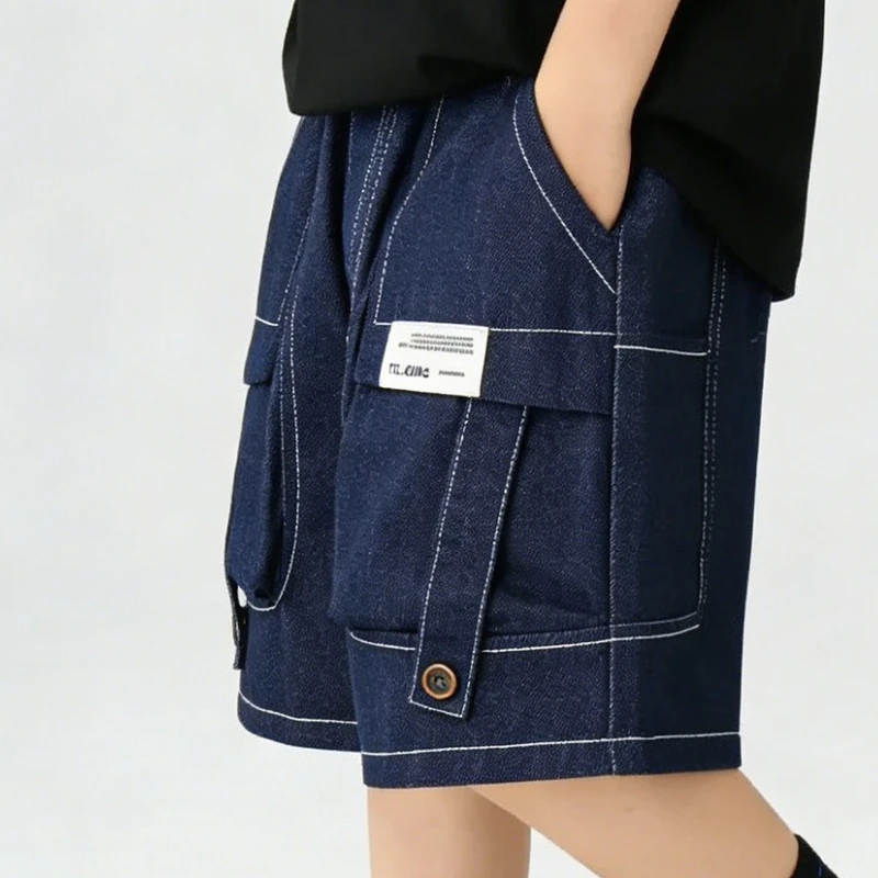 Children's Summer Shorts 2026 New Style Handsome Boys' Multi Pocket Work Pants Boys' Summer Sports Pants Trendy