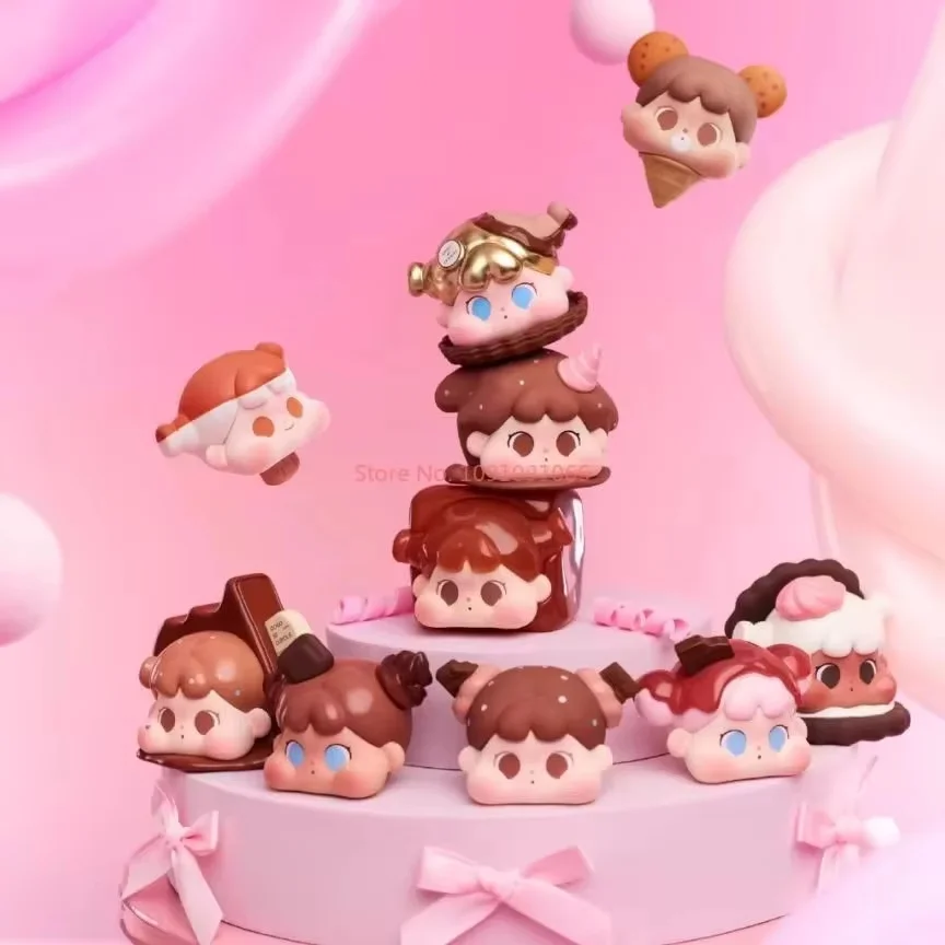 

QOQO New Arrival Mini Face Series Chocolate Season Cute Figure Blind Box Collectible Anime Kawaii Trendy Toys Surprise Gift