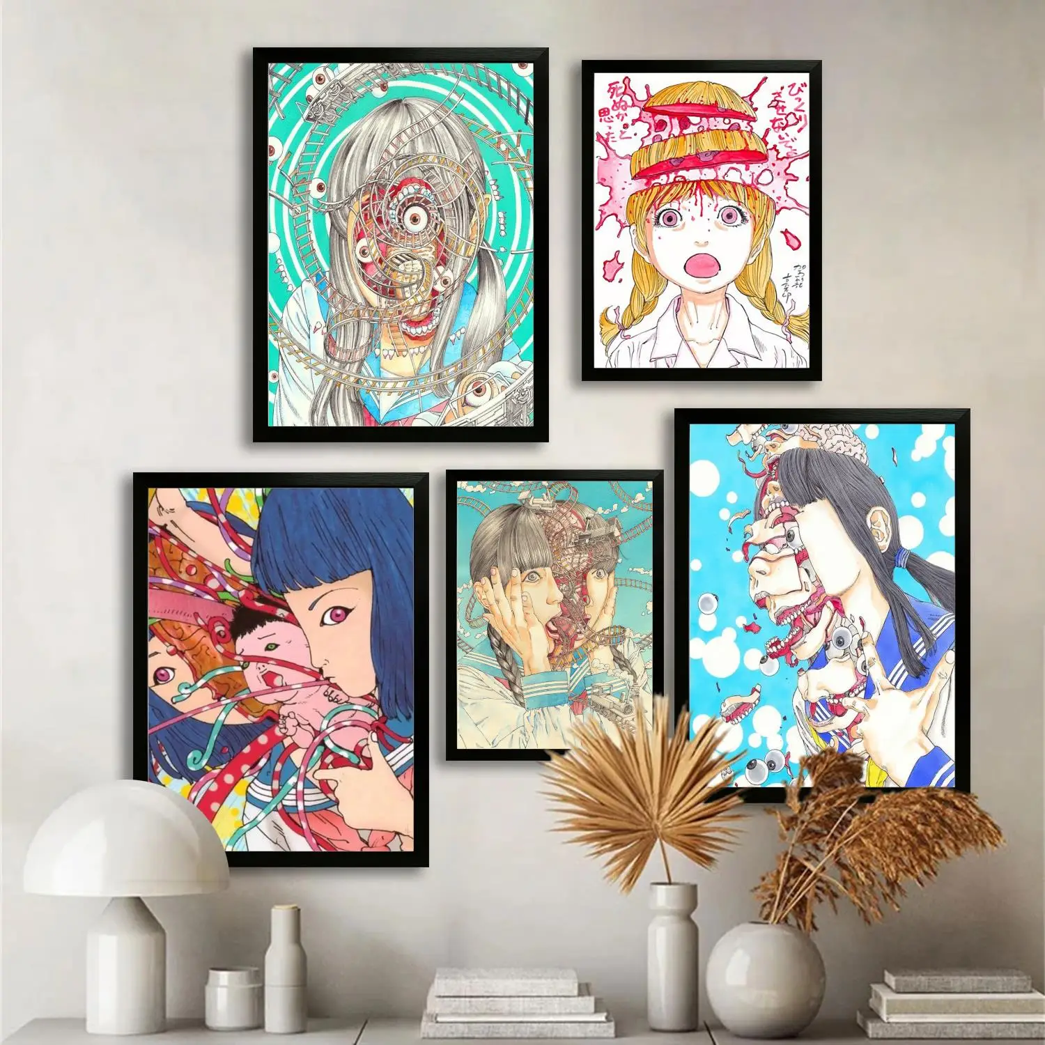 Póster artístico en lienzo de anime shintaro kago e arte de pared, impresión de imágenes, decoración moderna para dormitorio familiar, pintura decorativa