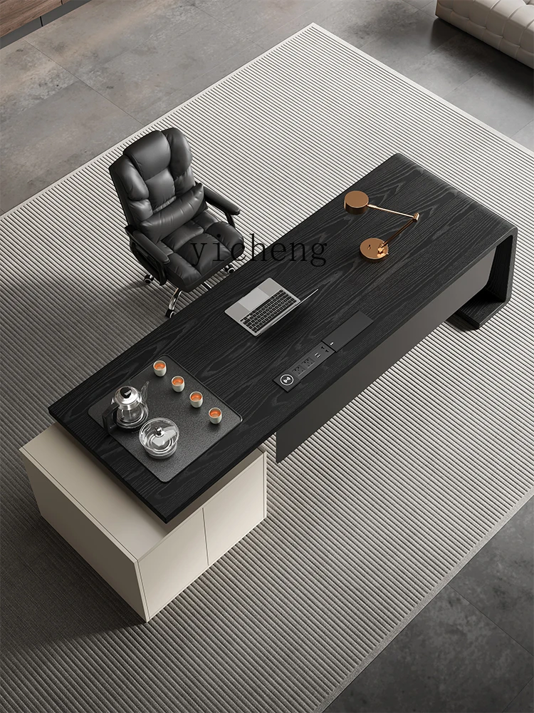 

LX Solid Wood Executive Desk Leader's Large Desk Business