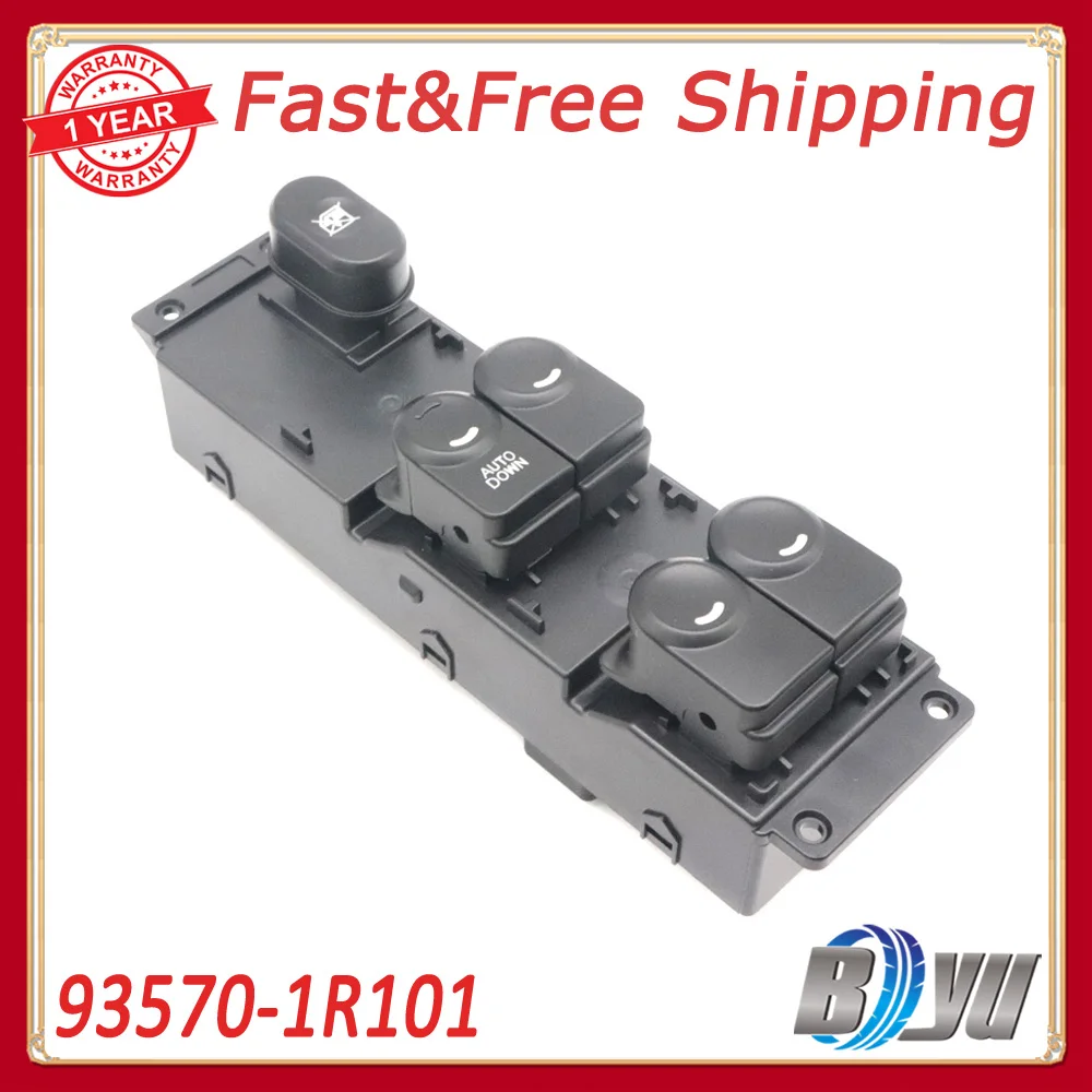 

Front Left Electric Master Power Window Control Switches For Hyundai Accent 2013-2017 93570-1R101