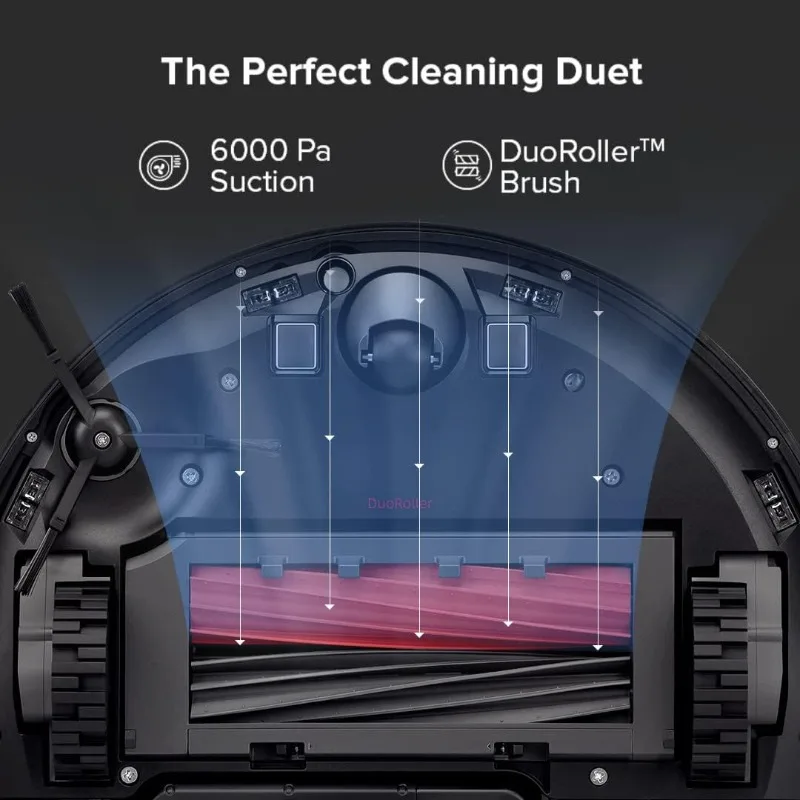 مكنسة روبوت roborock S8+، ممسحة صوتية مع قاعدة فارغة ذاتية، محلات تصل إلى 60 يومًا للغبار، ممسحة رفع تلقائية، كشف السجاد بالموجات فوق الصوتية