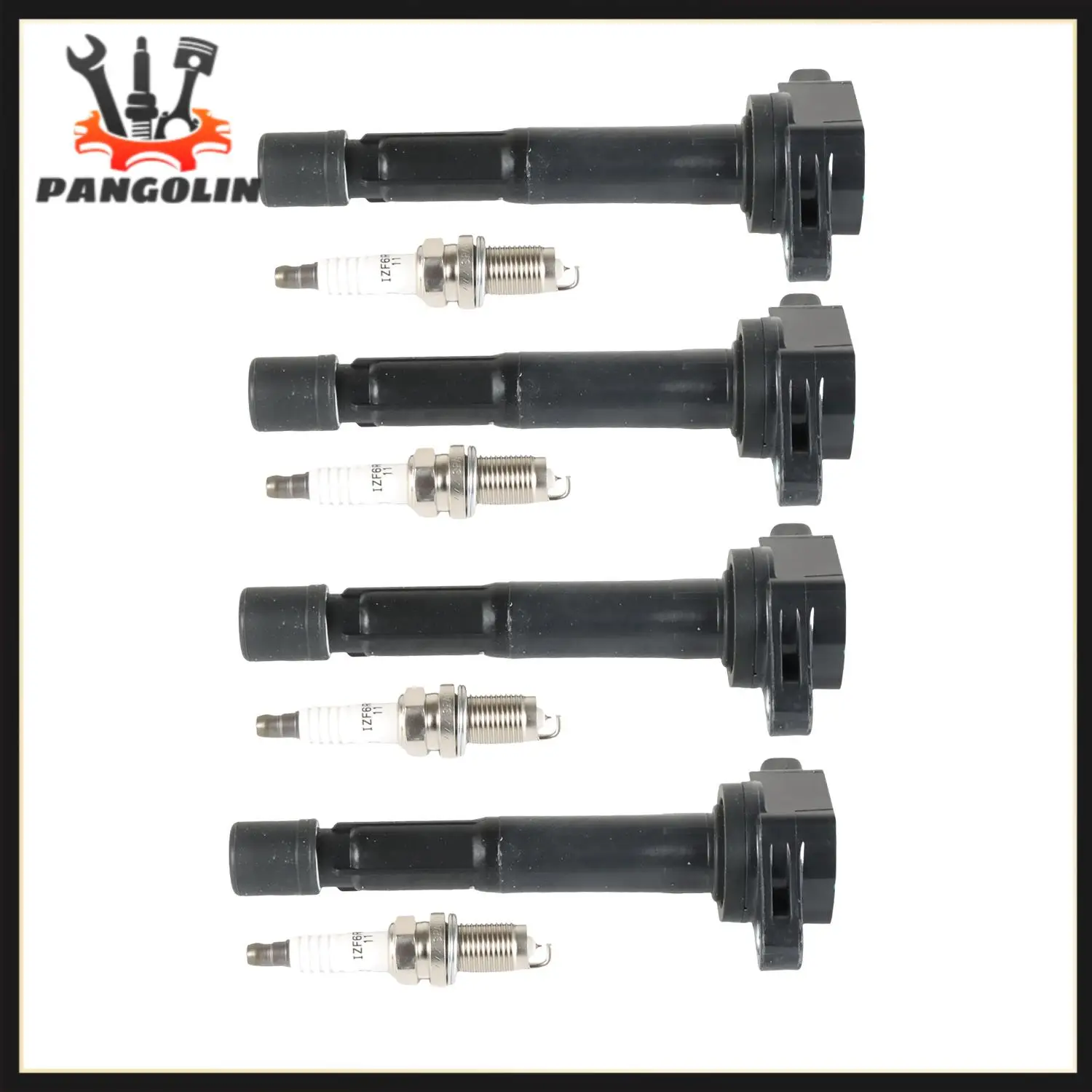 

4pcs Ignition Coils+4pcs Iridium Spark Plug for 2004-2008 Acura TSX UF417+6994 Ignition System Ignition Coil Wear Part