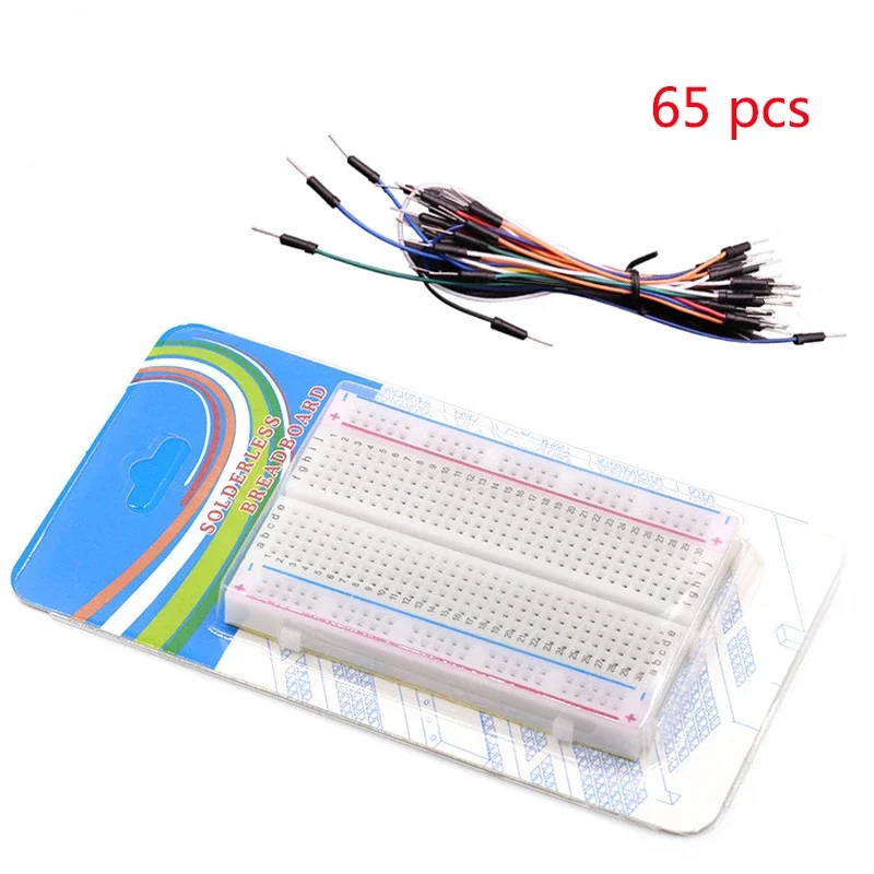 400 830 750 Tie Points PCB Breadboard Power Board Mini Test Protoboard For DIY Bus Test Circuit Board 65 Jumper Wires