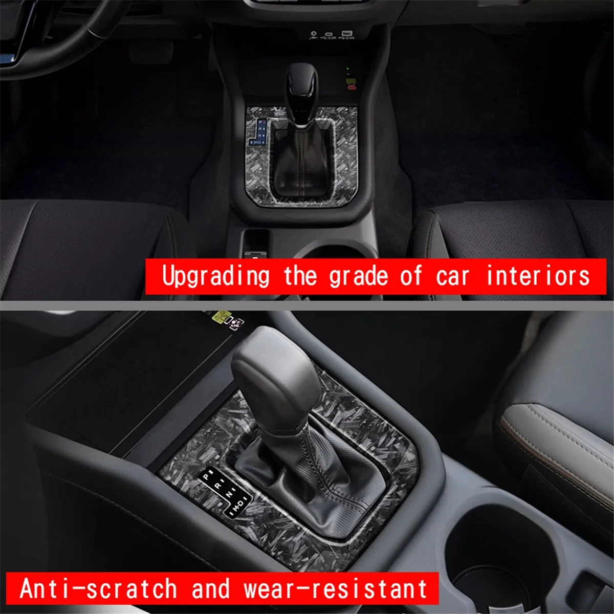 

RA-Car Gear Shift Frame Center Console Shift Knob Panel Trim for Subaru Forester 2025 Interior Accessories B