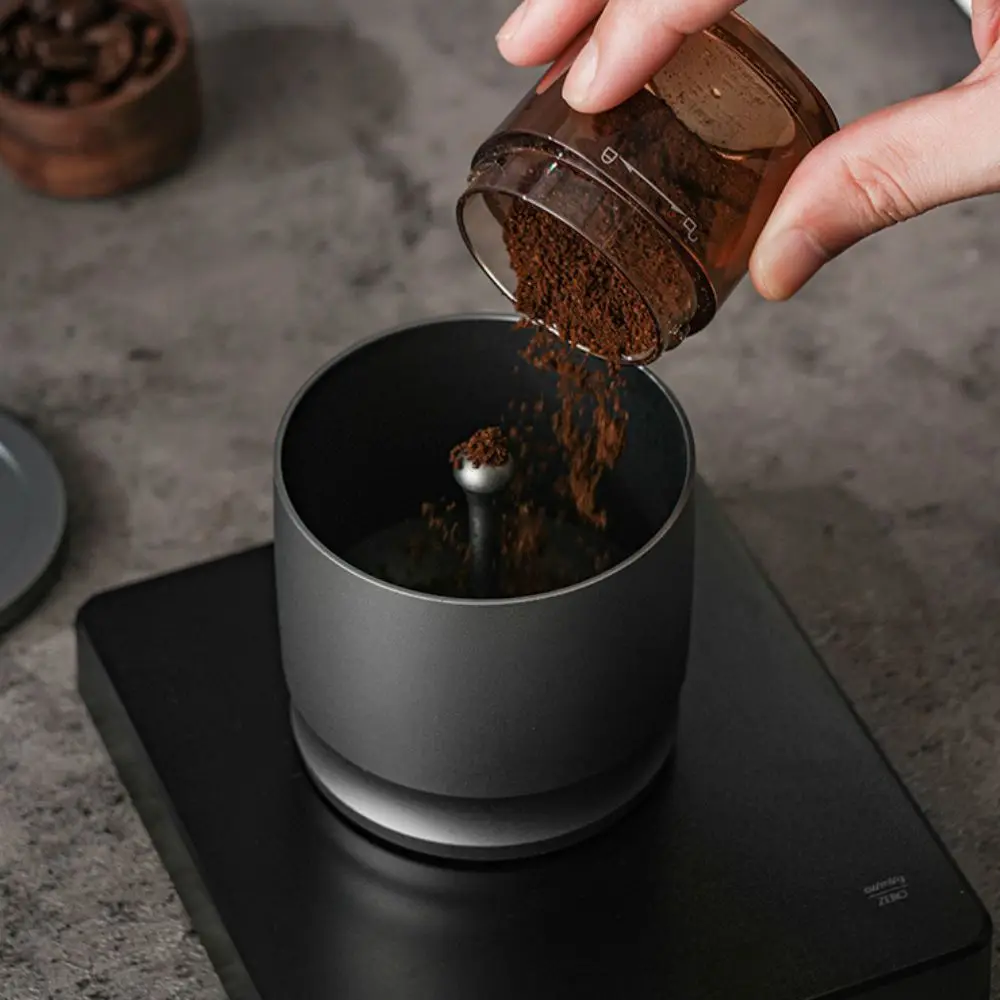 

58mm Coffee Dosing Cup Aluminum Alloy Corrosion-resistant Espresso Dosing Funnel Universal Coffee Powder Collector Barista
