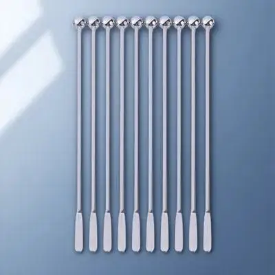 

10 Pcs Stainless Steel Stirring Rod Colorful Drink Stirrers Cocktail Stick High End Handle Fun Accessories Mixing Beverage