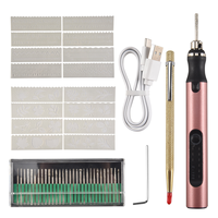A88M Rechargeable Cordless Mini Engraver Pen DIY Engraving Tool Kit for Metal Glass Ceramic Plastic Wood Jewelry Stencils A
