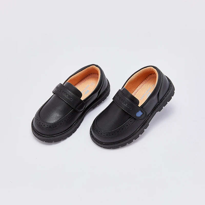 Dave Bella New Girls Leather Shoes Casual Girl Autumn Kids Black Shoes Children's Toddler Princess Shoes DB3236591