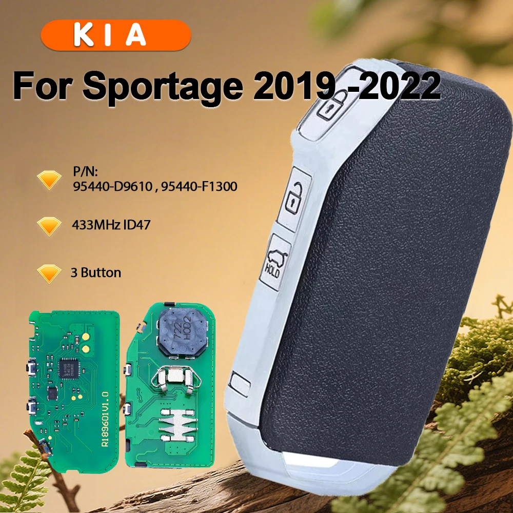

KEYECU for Kia Sportage 2019 -2022 P/N: 95440-D9610 / 95440-F1300 Smart Remote Key Fob 433.92MHz NCF2951X / HITAG 3 / 47 Chip