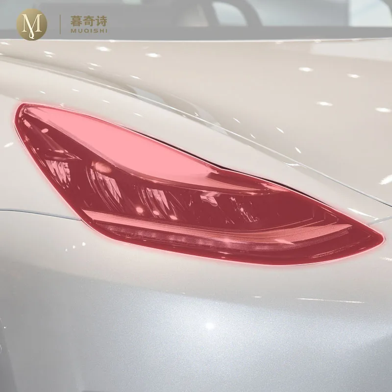 

pre cut car exterior headlight scratch resistant TPU protective film transparent/smoked For Tesla Model 3 Y 2020-2024