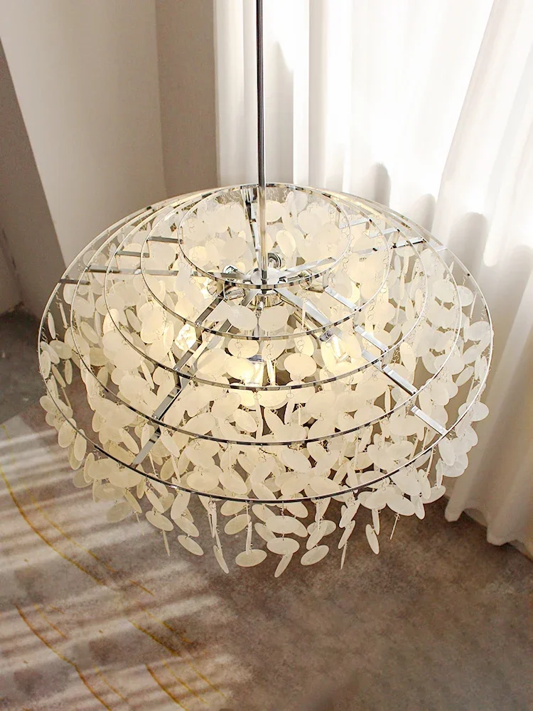 Shell Chandelier Ceiling Suspension Pendant Lamp Living Dining Room Bedroom Hanging Light