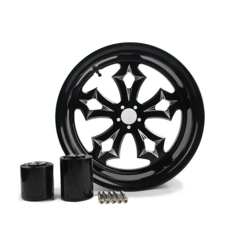 CNC Machined Wheels Black Anodized Aluminum Motorcycle Wheel Rim Forged New Condition for Touring 2008+ Long Distance