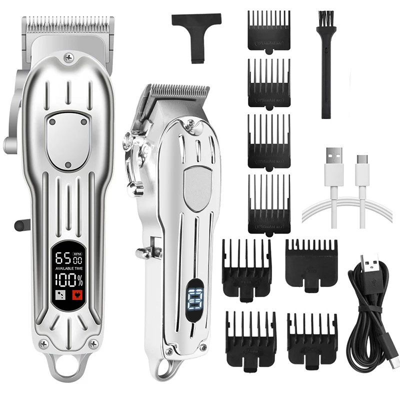 WAIKIL 2023 Electric Hair Trimmer Cordless Shaver Trimmer Male Barber Hair Clipper Machine For Men Rechargeable USB