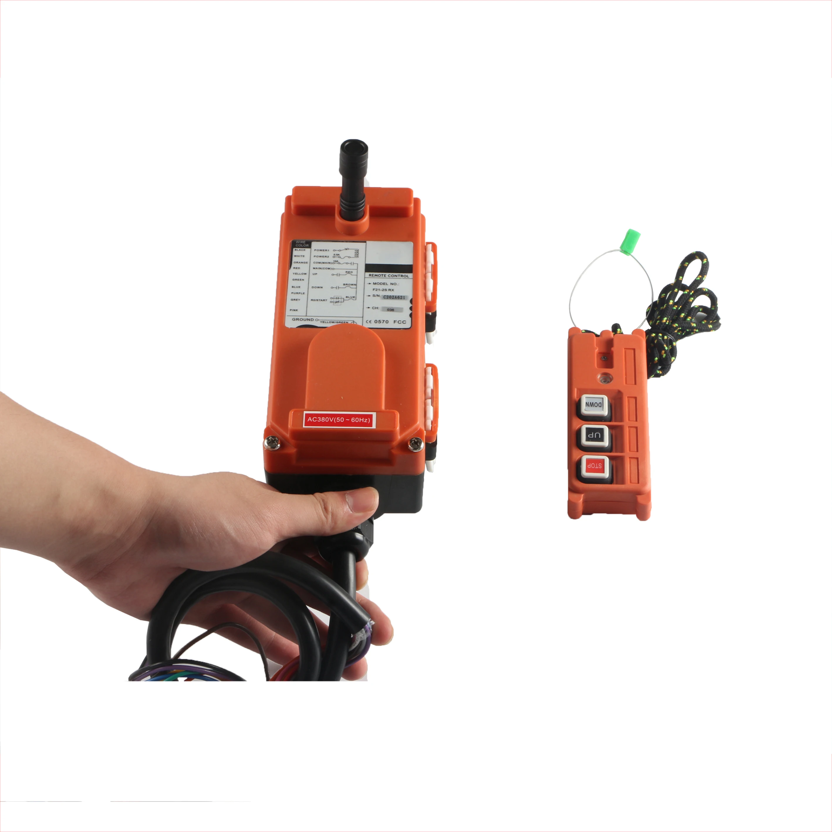 

iehc F21-2D double speed radio industrial crane electric chain hoist wireless remote control